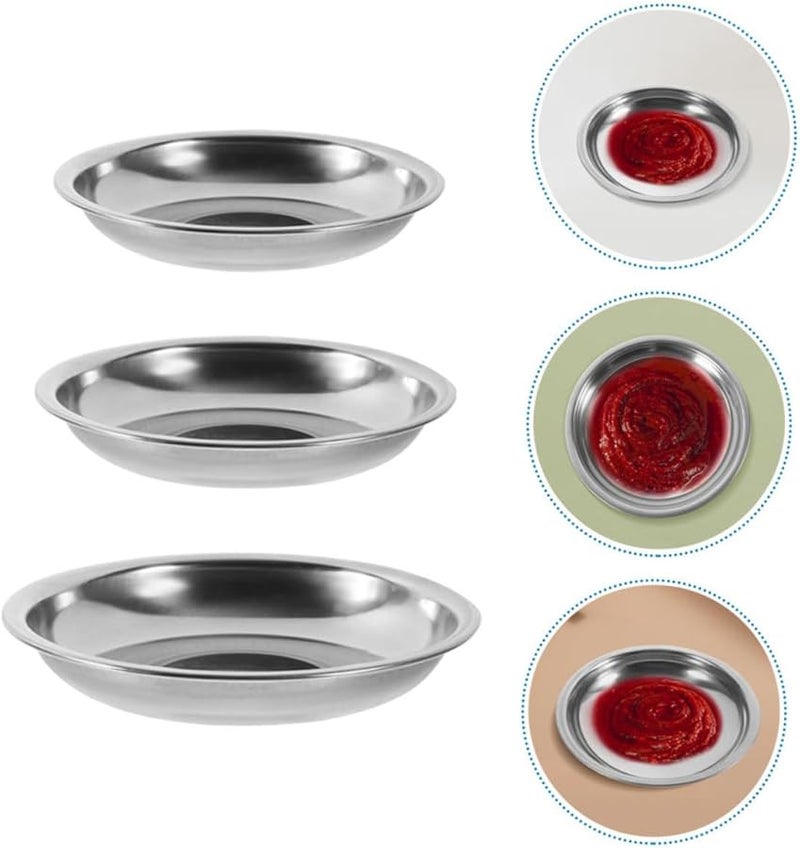 STOBAZA 6 Pcs Stainless Steel Dipping Sauce Dishes Condiment Bowls For Home Use - Image 4